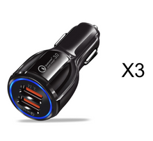 Load image into Gallery viewer, Quick Charge 3.0 Car Charger For Mobile Phone Dual Usb Car Charger Qualcomm Qc 3.0 Fast Charging Adapter Mini Usb Car Charger
