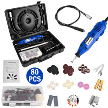 Load image into Gallery viewer, Rotary Tool Set Accessory Kit 80 PC  Grinding Sanding Polishing  Case
