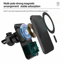 Load image into Gallery viewer, Magnetic Wireless Chargers Car Air Vent Stand Phone Holder Mini QI Fast Charging Station For Phone
