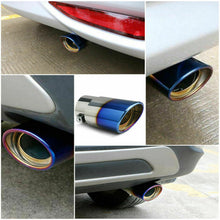 Load image into Gallery viewer, Car Exhaust Pipe Tip Rear Tail Throat Muffler Stainless Steel Round Accessories

