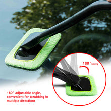 Load image into Gallery viewer, Car Window Cleaner Brush Kit Windshield Wiper Microfiber Wiper Cleaner Cleaning Brush Auto Cleaning Wash Tool With Long Handle
