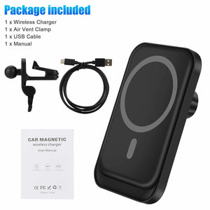 Magnetic Wireless Chargers Car Air Vent Stand Phone Holder Mini QI Fast Charging Station For Phone