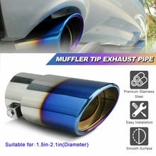 Load image into Gallery viewer, Car Exhaust Pipe Tip Rear Tail Throat Muffler Stainless Steel Round Accessories
